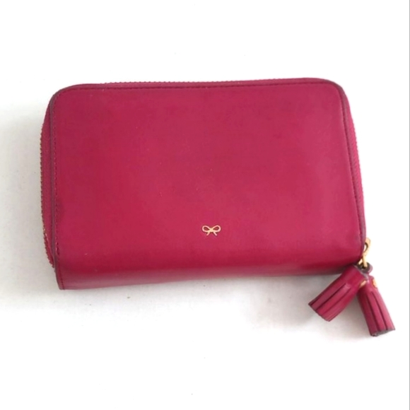 Anya Hindmarch Bags Anya Hindmarch Pink Tassel Detail Wallet Poshmark
